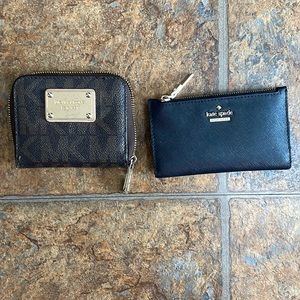 Two wallets Michael Kors & Kate Spade. In decent condition slight wear & tear